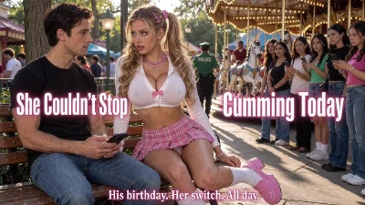 Cover for 'She Couldn't Stop Cumming Today (AI-Generated)'